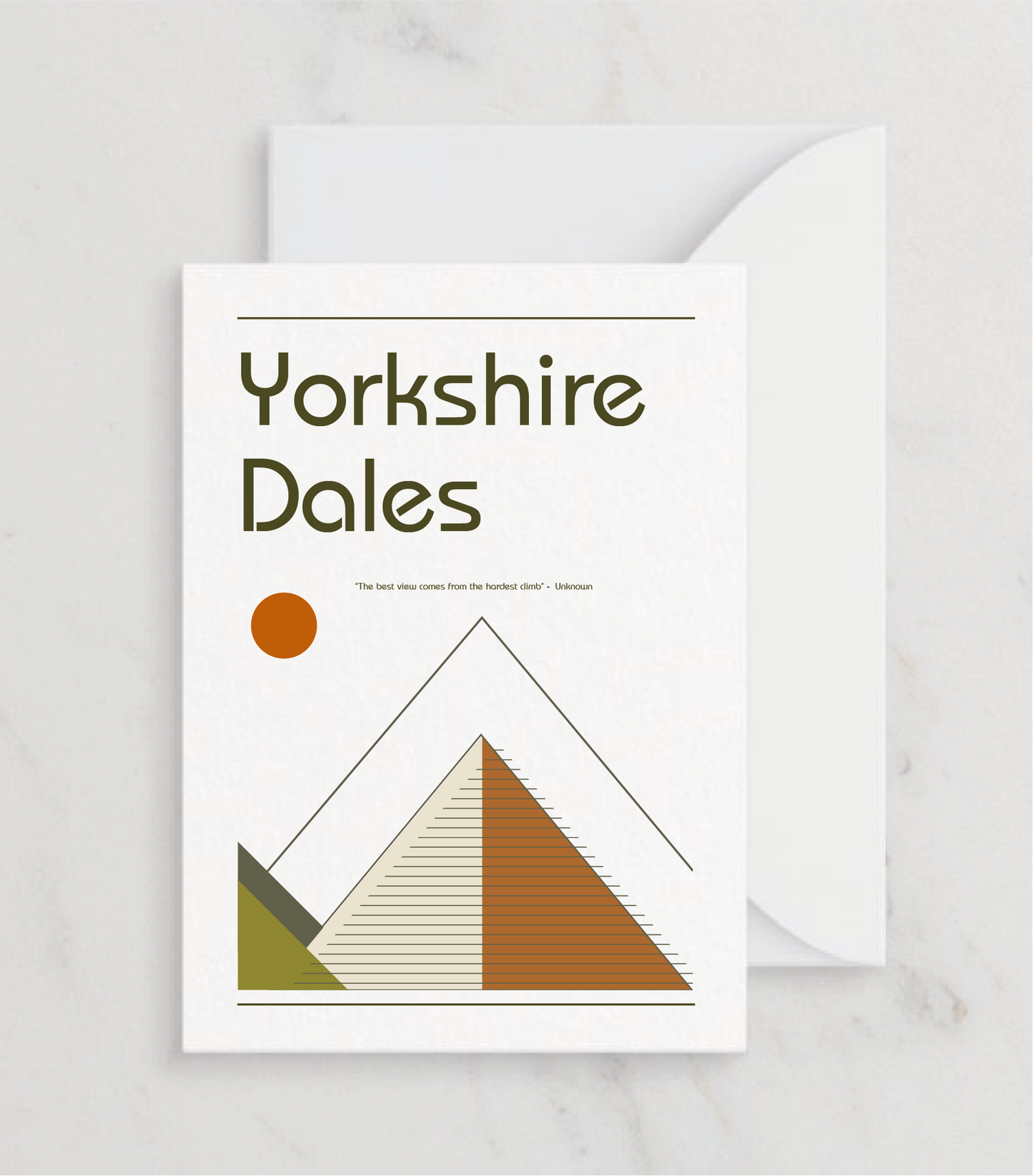 Retro Yorkshire Dales Greetings card