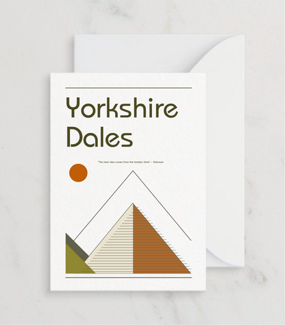 Retro Yorkshire Dales Greetings card