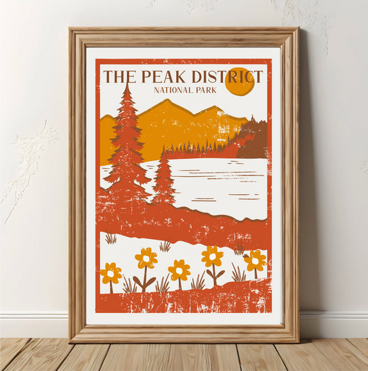Vintage Peak District Poster
