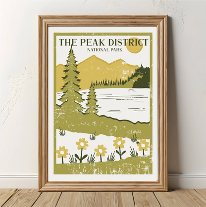 Vintage Peak District Poster