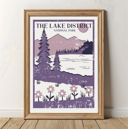 Vintage Lake District Poster
