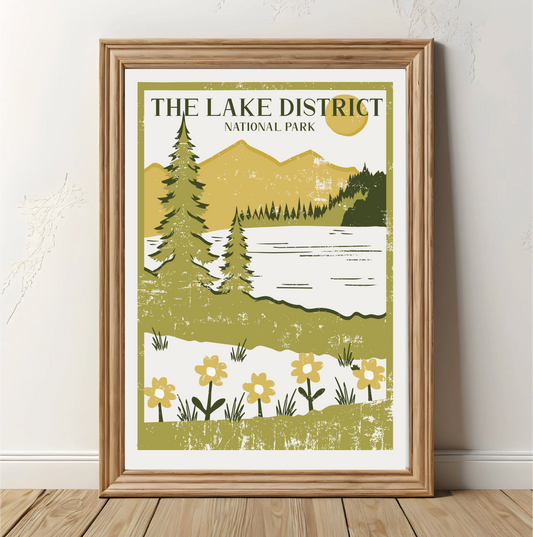 Vintage Lake District Poster