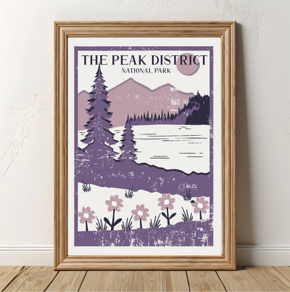 Vintage Peak District Poster