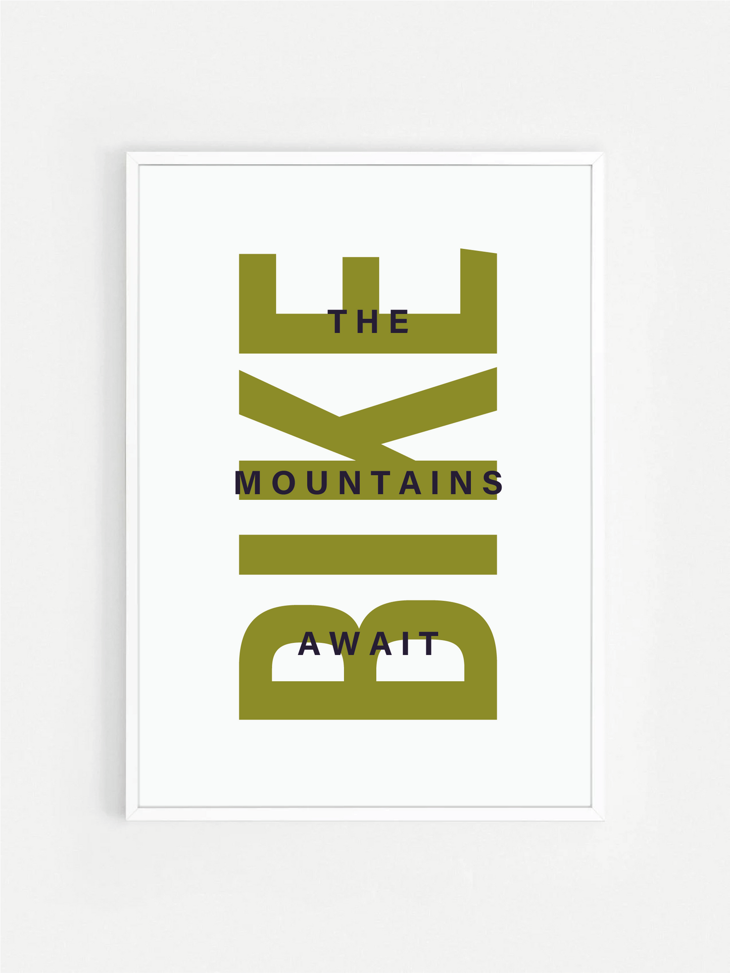 The Mountains Await BIKE Print