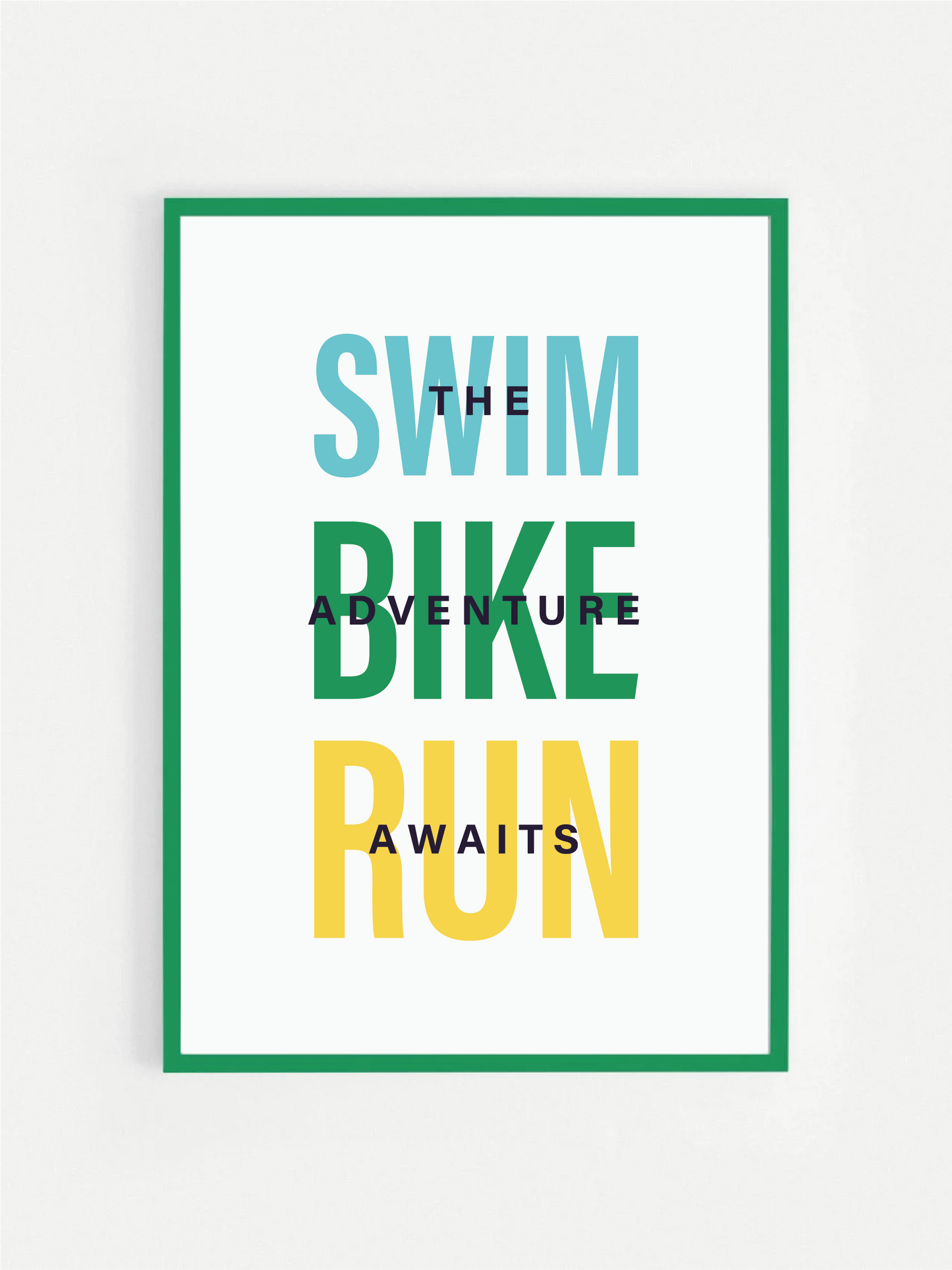 Triathlon Print - Swim - Bike - Run
