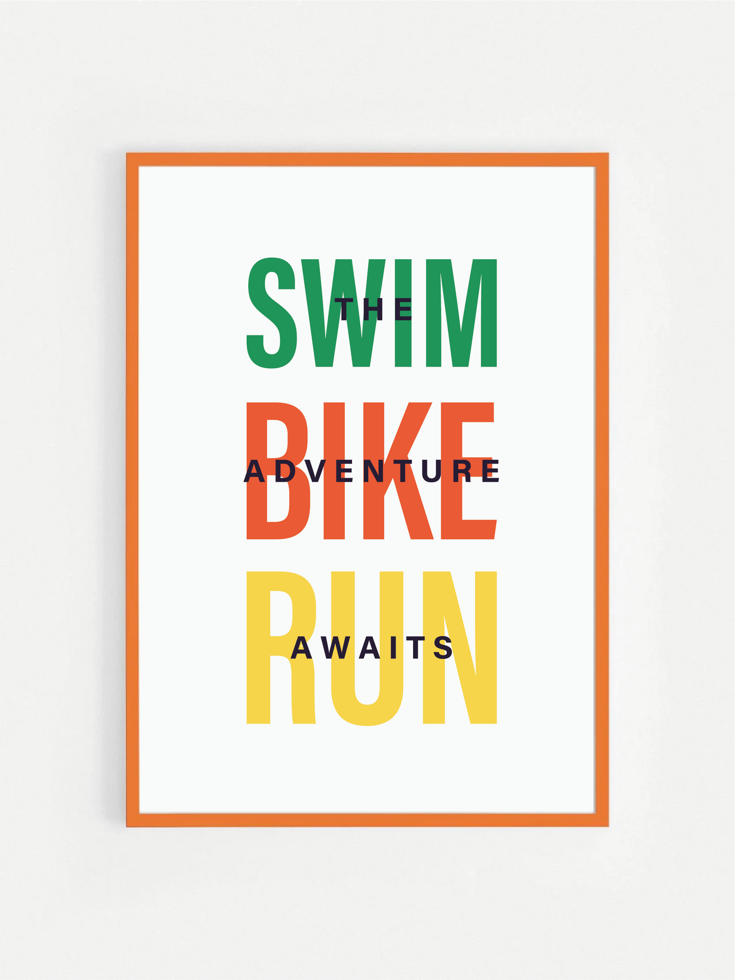 Triathlon Print - Swim - Bike - Run