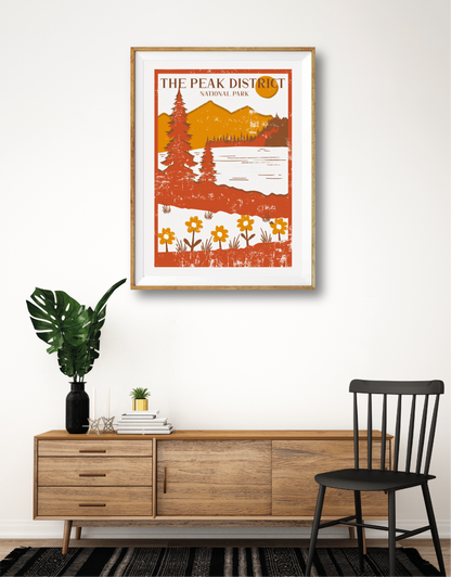 Vintage Peak District Poster