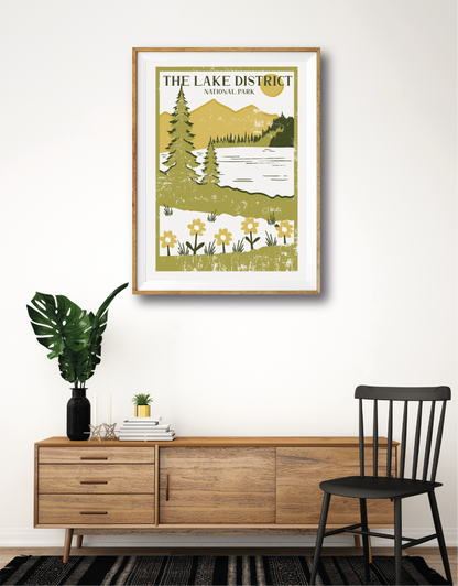 Vintage Lake District Poster