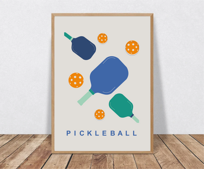 Pickleball Wall Art Print