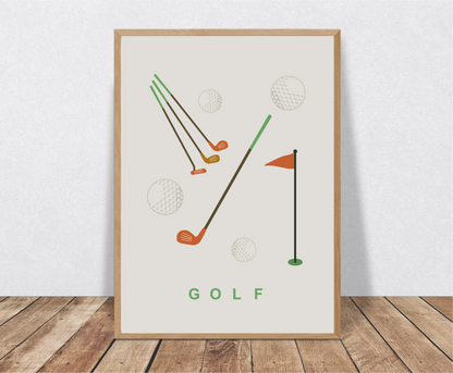 Golf Wall Art Print