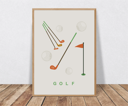 Golf Wall Art Print