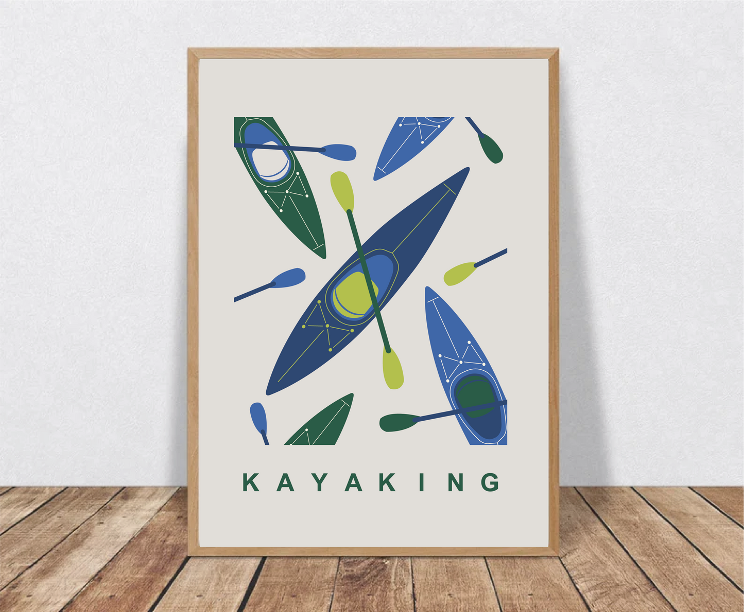 Kayaking Wall Art Print