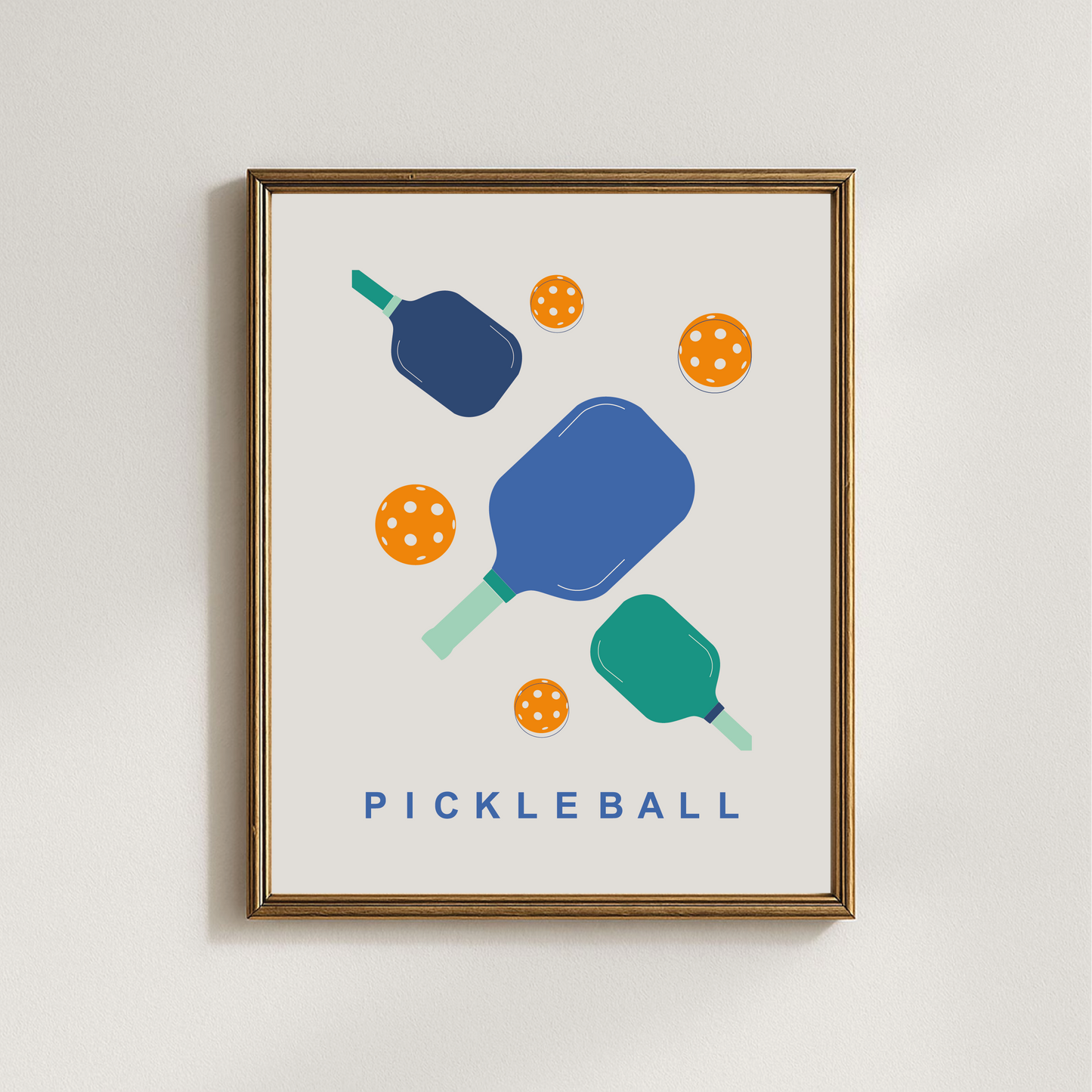 Pickleball Wall Art Print