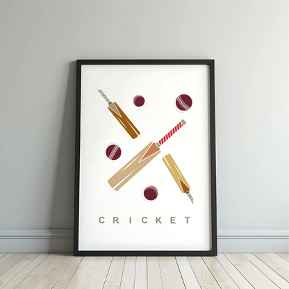 Cricket Wall Art Print
