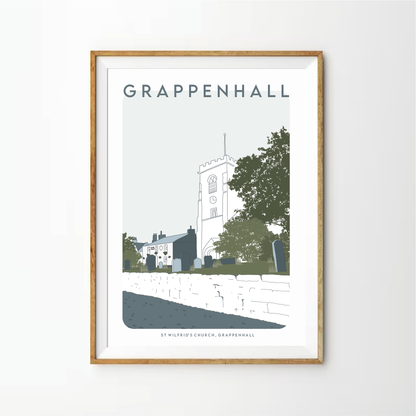 Grappenhall  Print - St Wilfrid's Church