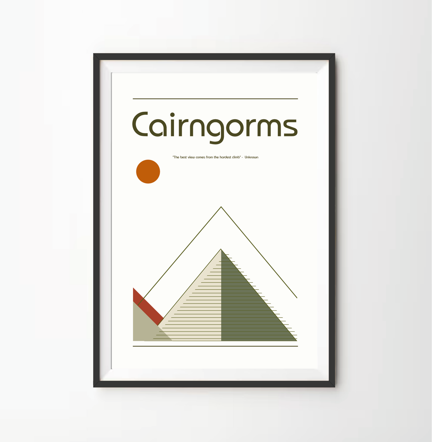 Cairngorms Retro Bauhaus Print