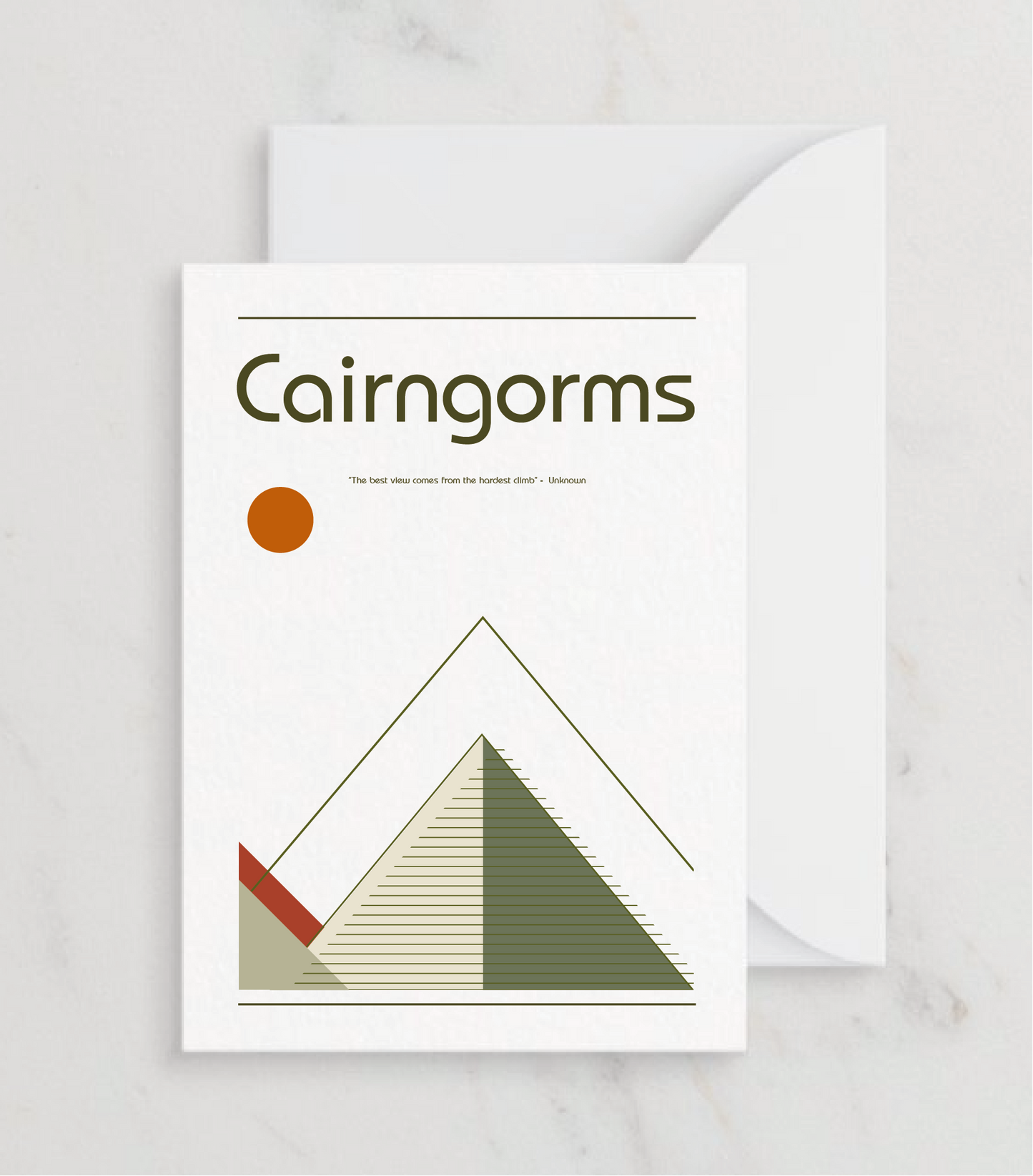 Retro Cairngorms Greetings card