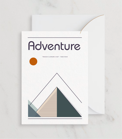 Retro Adventure Greetings card