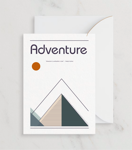 Retro Adventure Greetings card
