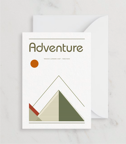 Retro Adventure Greetings card