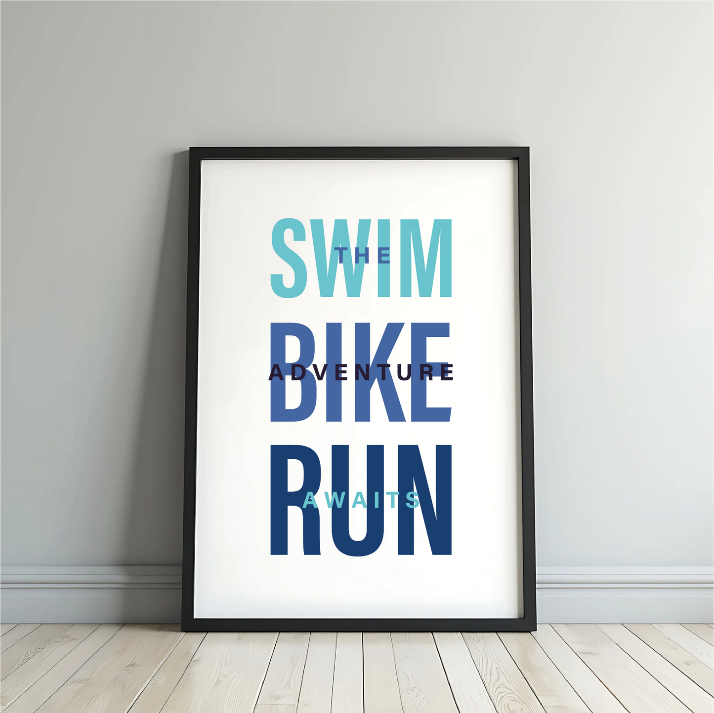 Triathlon Print - Swim - Bike - Run