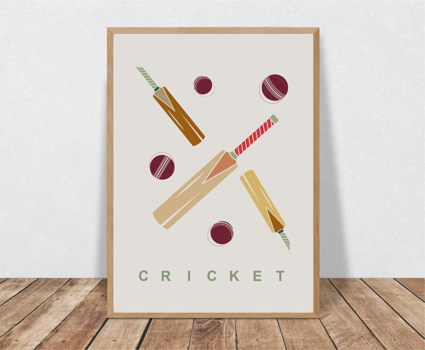 Cricket Wall Art Print