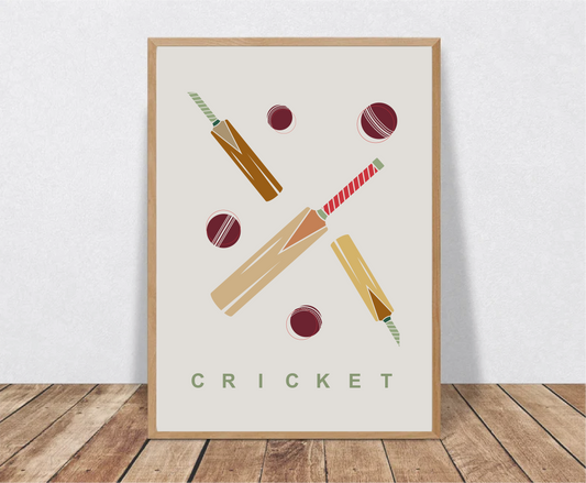 Cricket Wall Art Print
