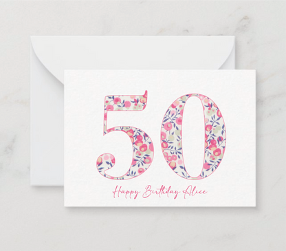 Liberty Of London Printed Milestone Card