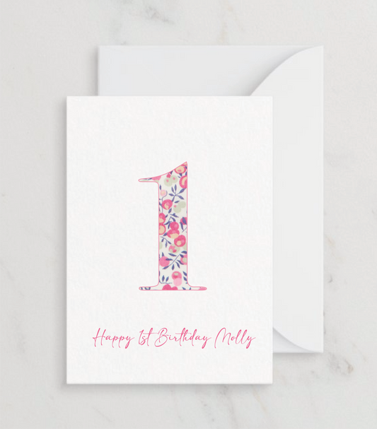 Liberty Of London Printed Milestone Card