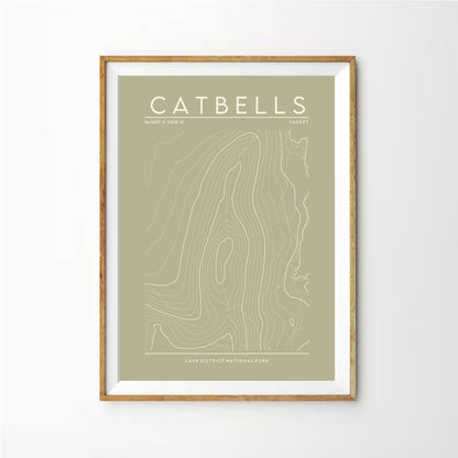 Catbells Contour Print