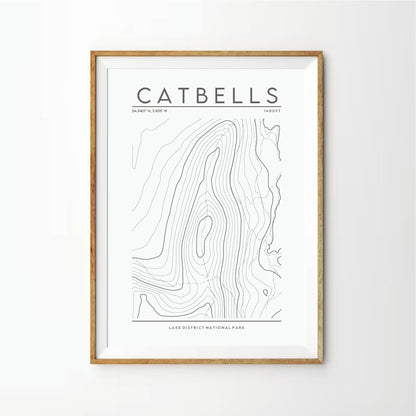 Catbells Contour Print