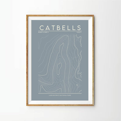 Catbells Contour Print