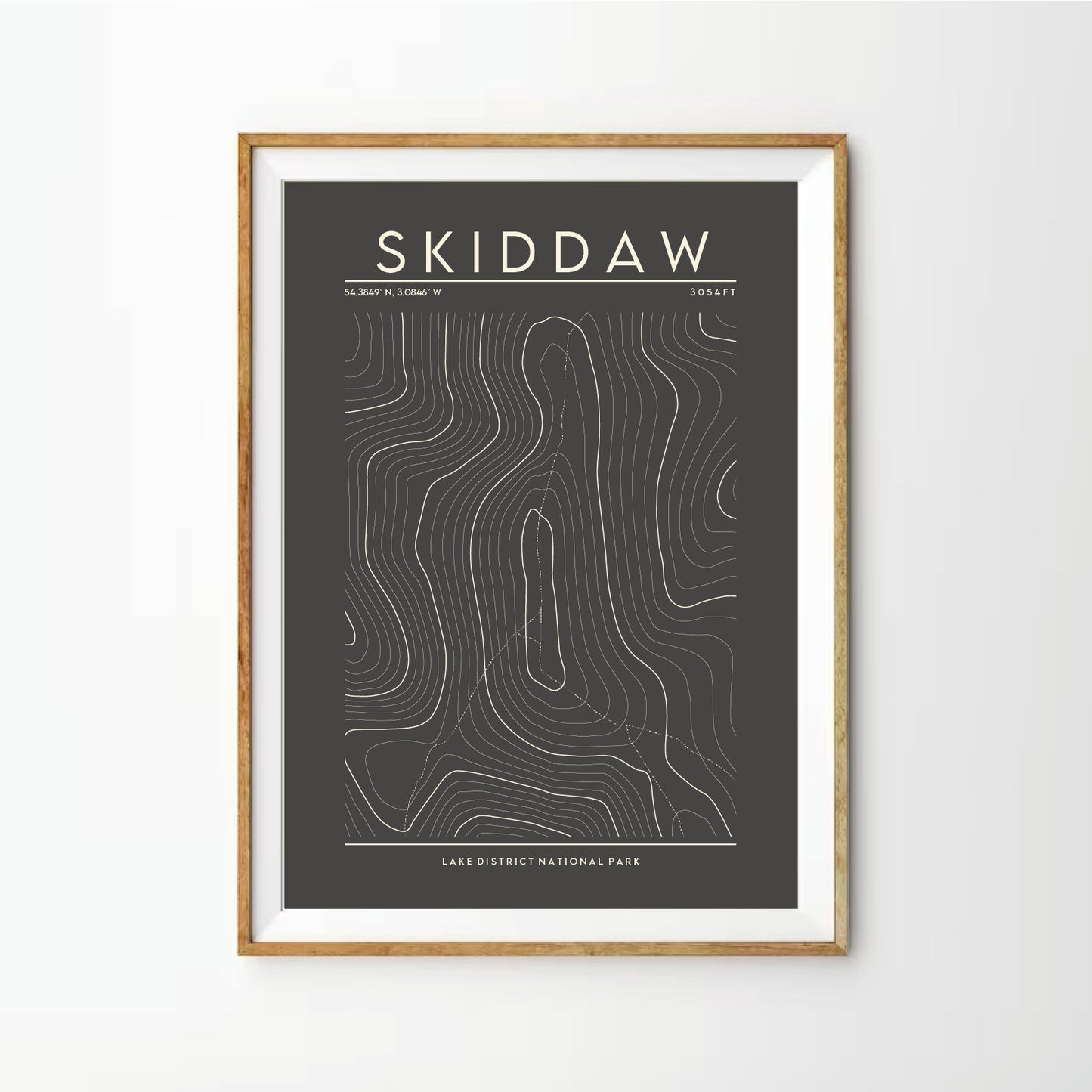Skiddaw Contour Print